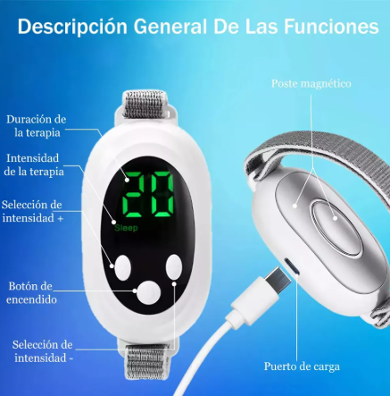 PULSERA INTELIGENTE ANTI ANSIEDAD Y RONQUIDOS CALMLOOP™ +ENVIO GRATIS